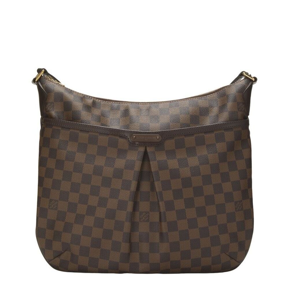 Louis Vuitton Brown Damier Ebene & Leather Bloomsbury Gm (Authentic Pre-Loved)